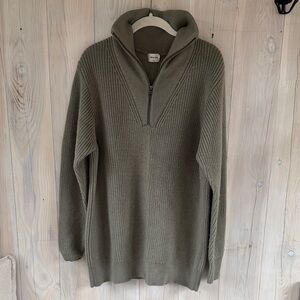 Wilfred Wool Sweater Zip Up Collar Size S